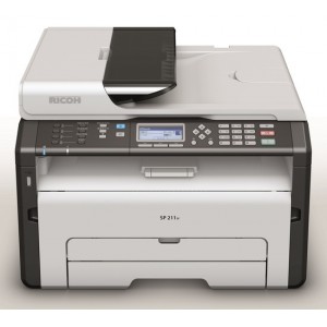 Ricoh Aficio SP 211SF Black and White Multifunction Laser Printer - 600x600dpi 22ppm